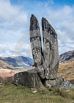 Praying Hands of Mary, Rock formation, Glen Lyon, Scotland